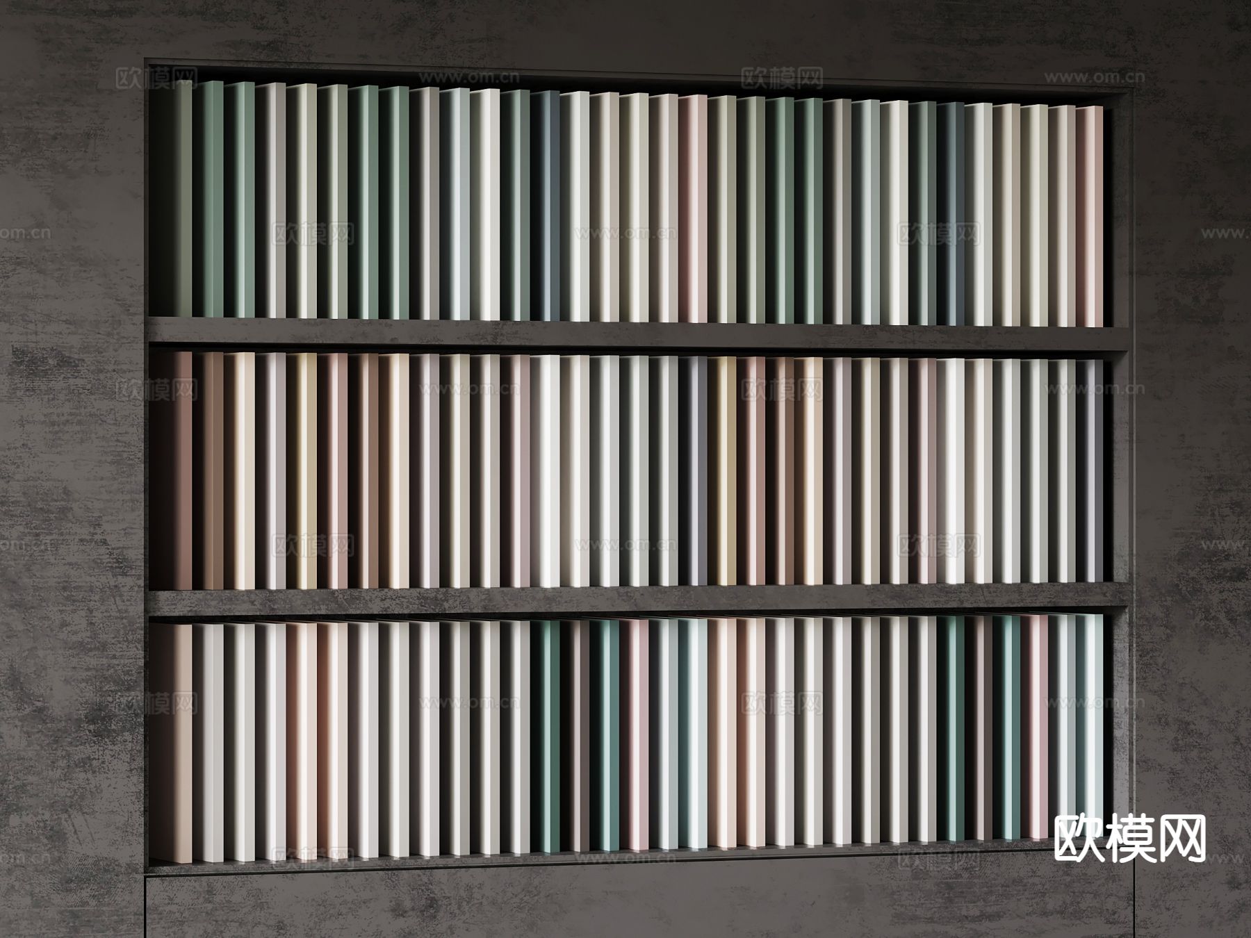 现代色板 墙漆 展板3d模型下载