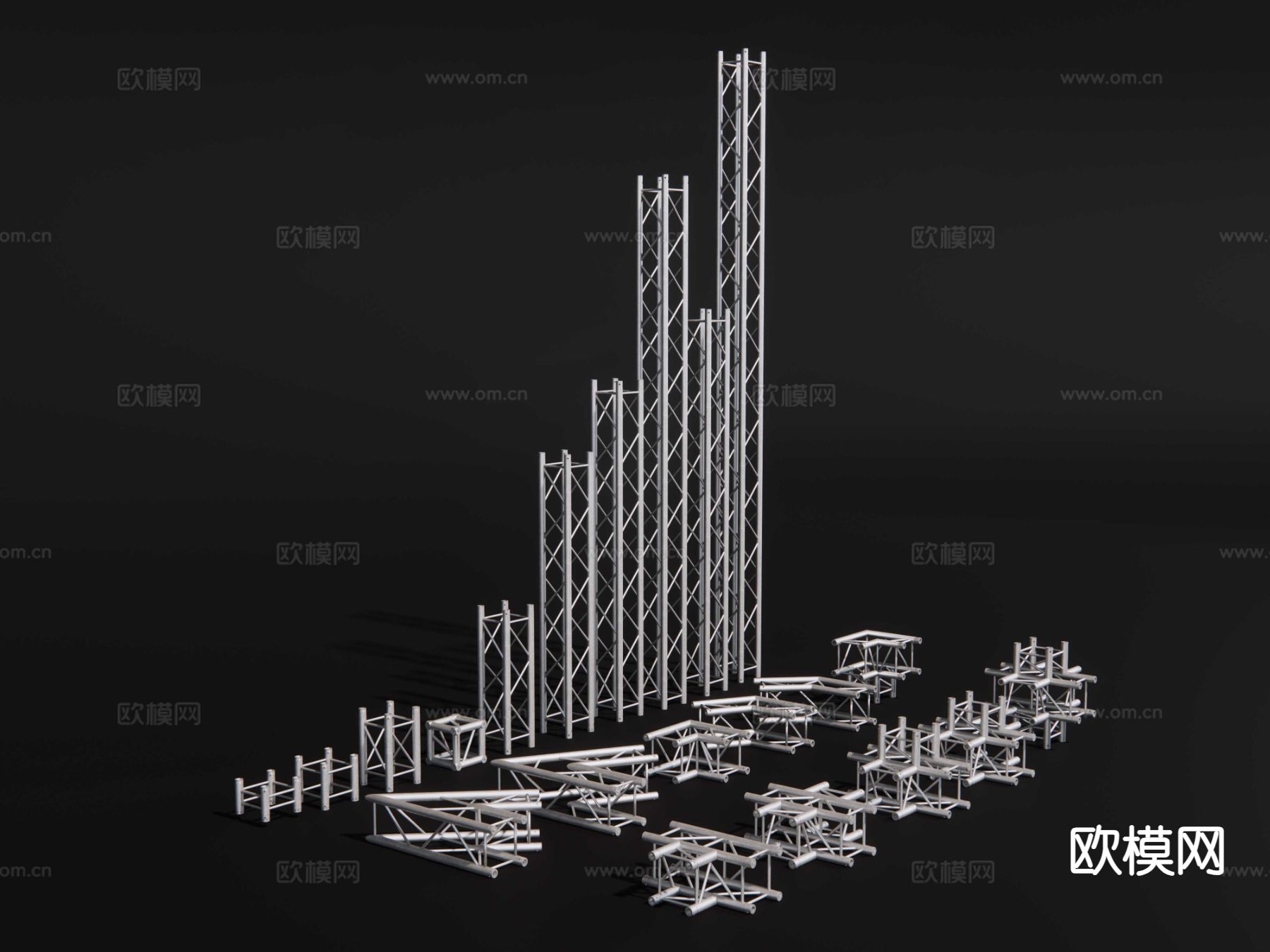 舞台桁架 快装桁架su模型