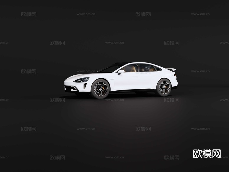 小米汽车SU7su模型下载(渲染图5)