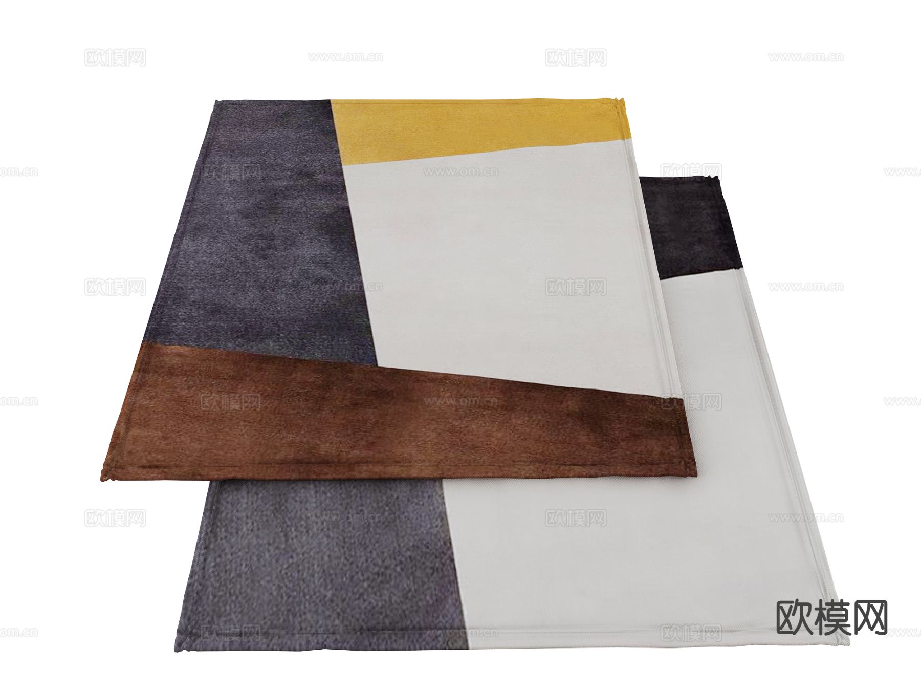 现代地毯su模型下载（渲染图2）
