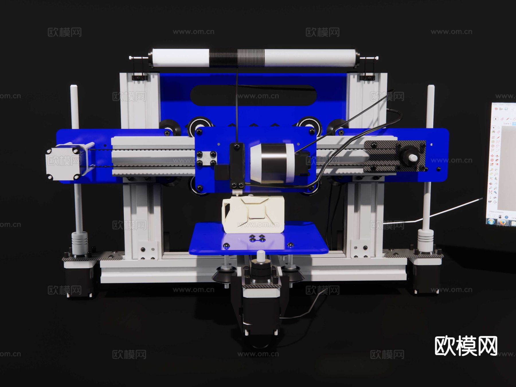 3D打印机 大型打印机su模型