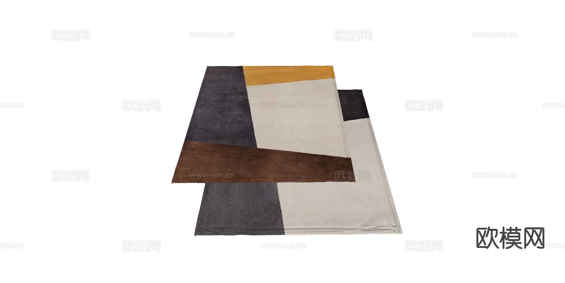 现代地毯su模型下载（渲染图1）