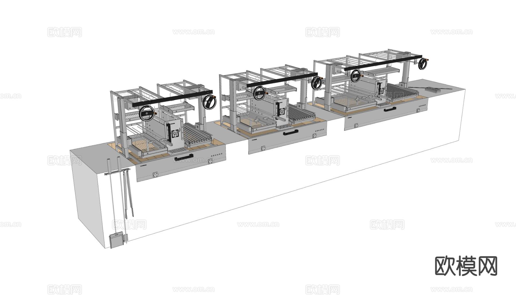 商用烧烤架 烤肉架su模型