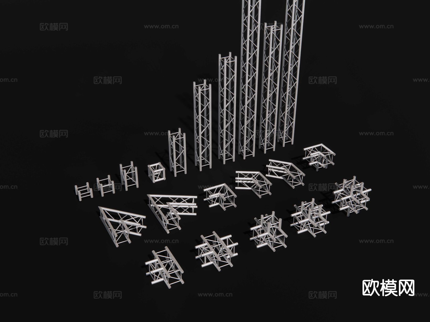 舞台桁架 快装桁架su模型