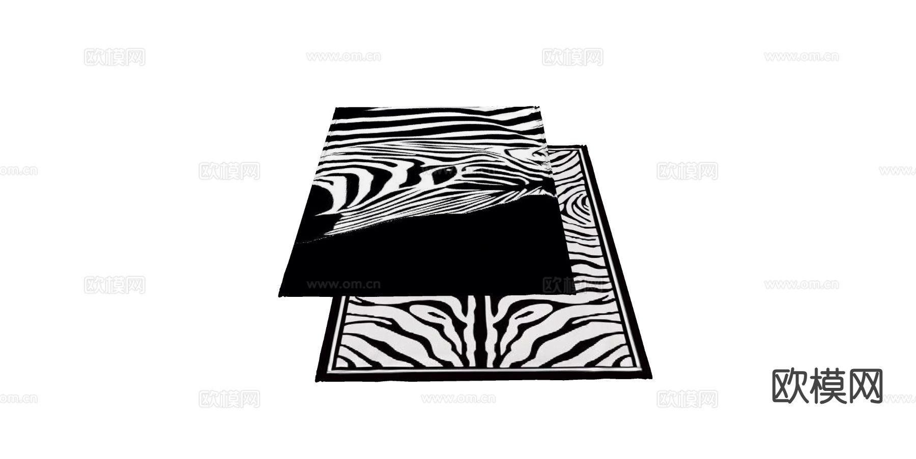 现代地毯su模型下载（渲染图1）