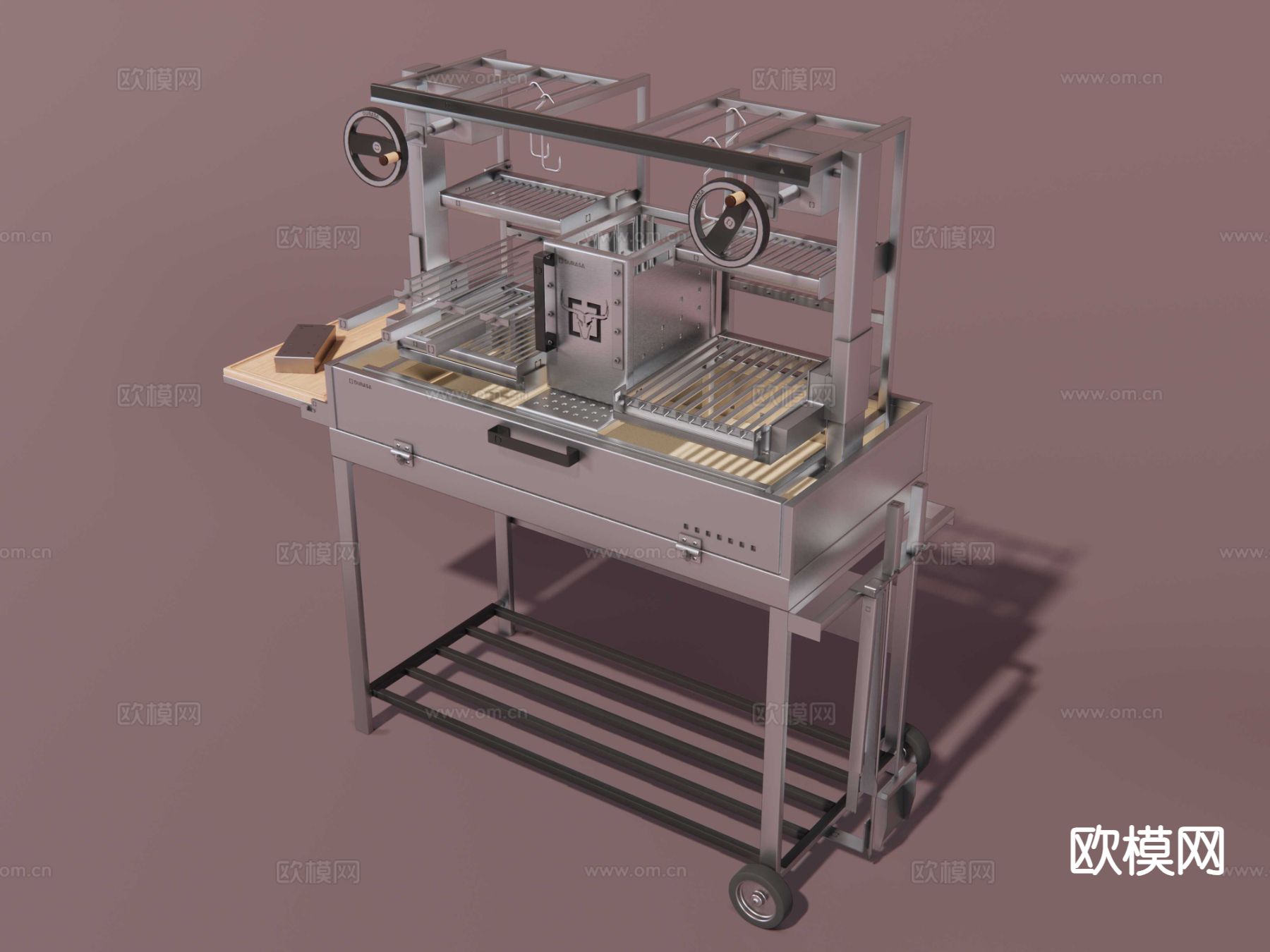 商用烧烤架 烤肉架su模型