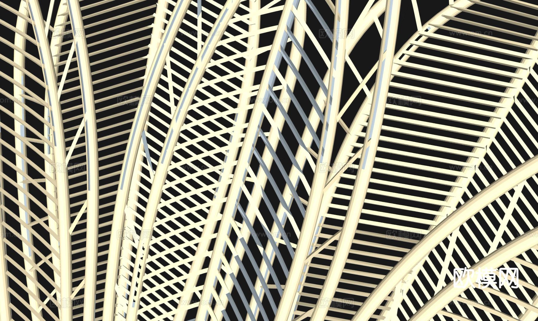 曼陀罗椅子 休闲椅su模型下载（渲染图3）