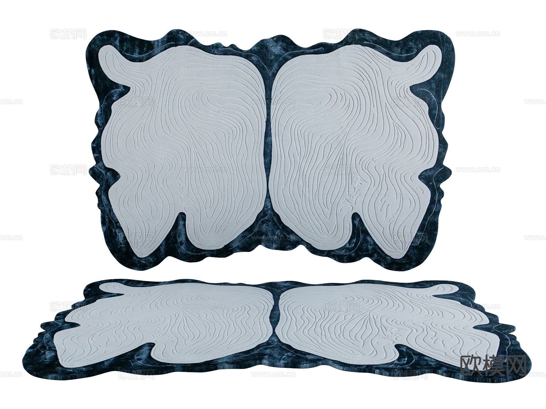 现代地毯su模型下载（渲染图2）