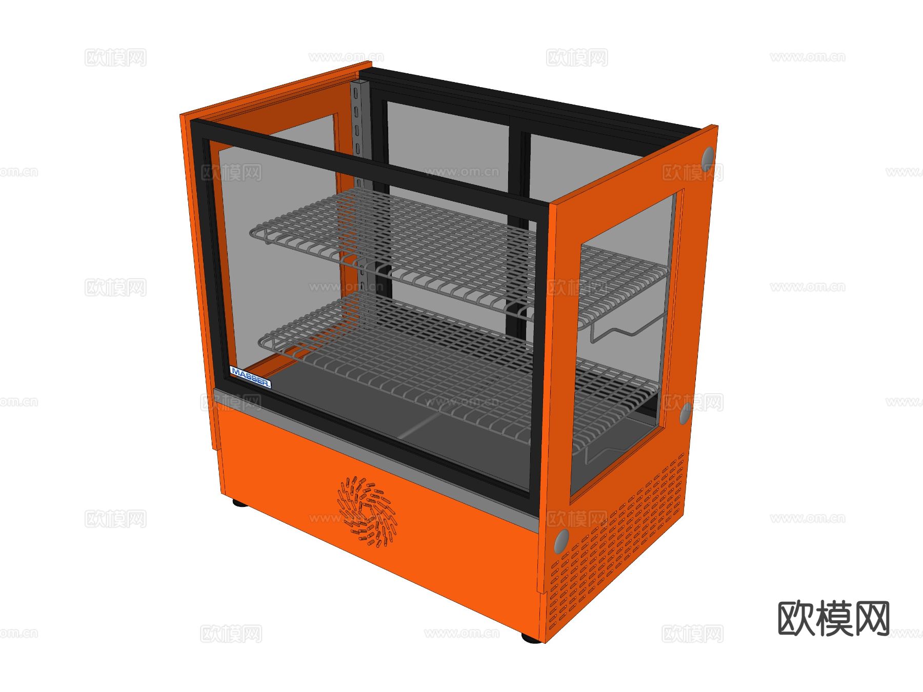 保温展示柜 面点展柜su模型