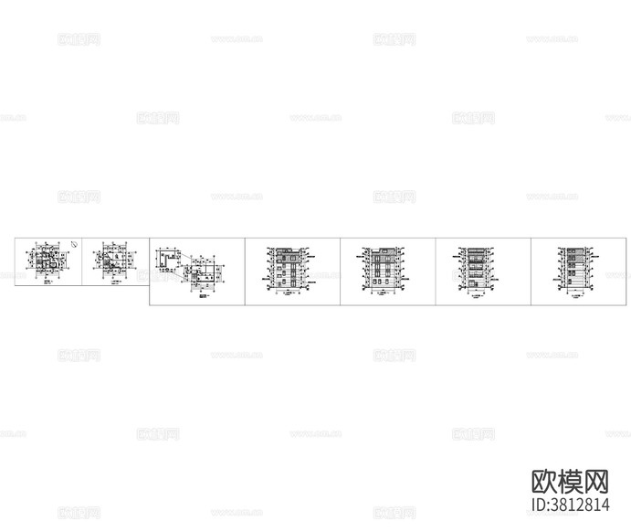 自建房cad施工圖下載(渲染圖6)