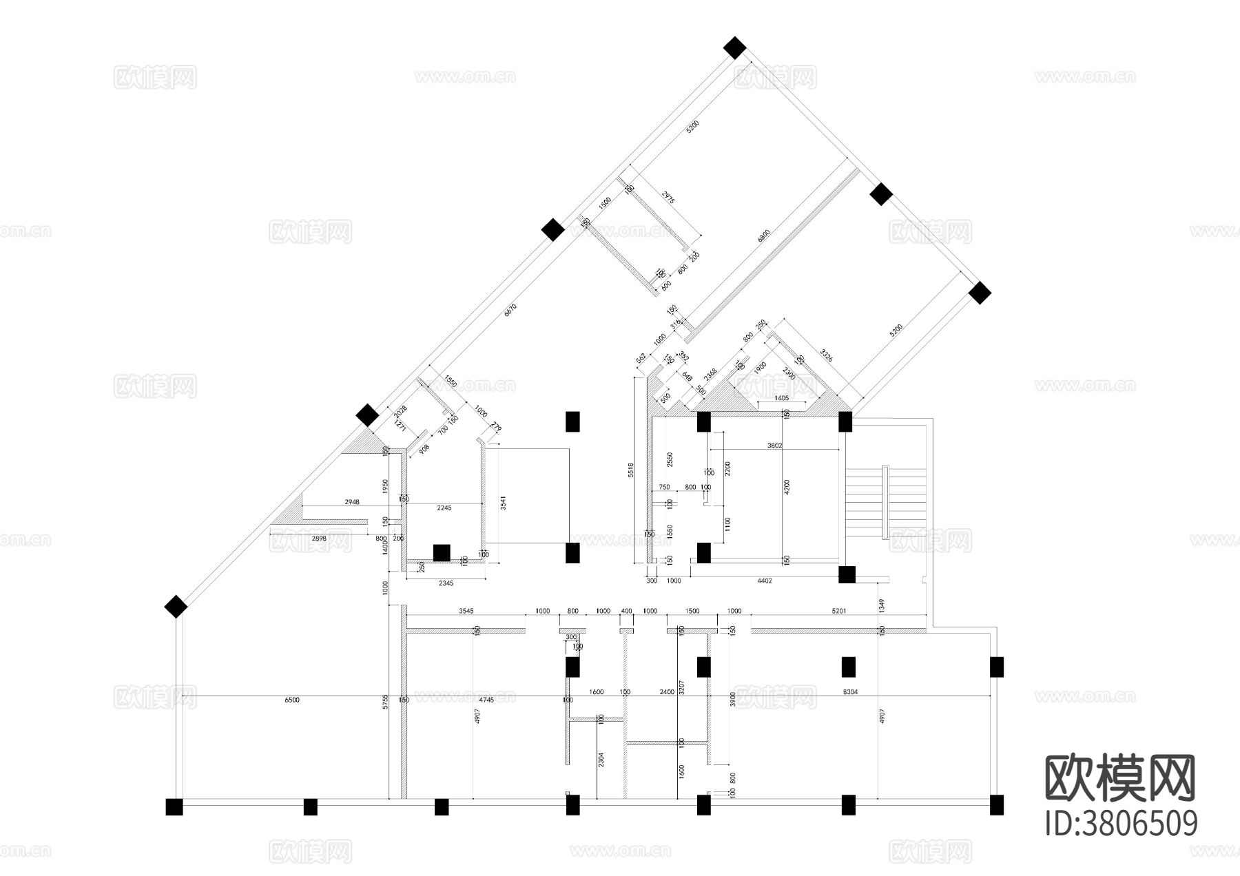 ktvCAD平面图下载（渲染图3）