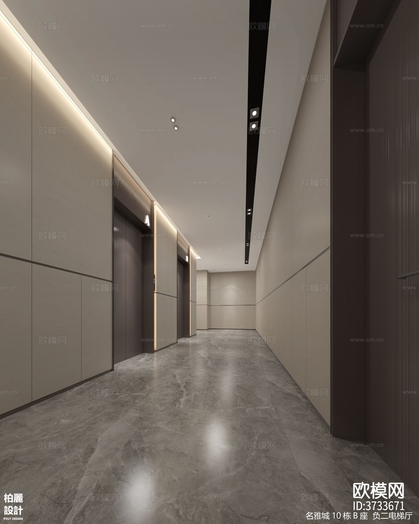 住宅大堂效果图下载（渲染图5）