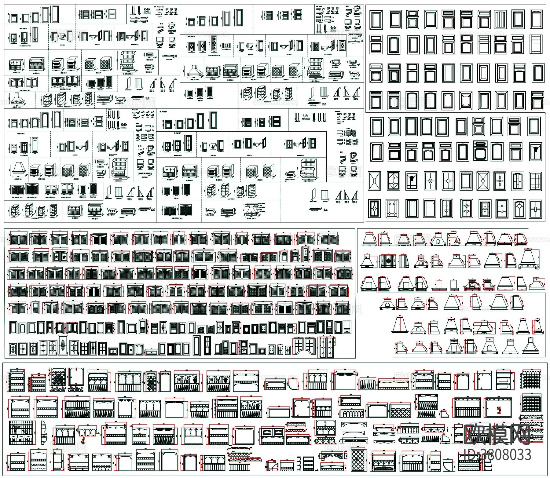 cad图库 装修家具CAD图库