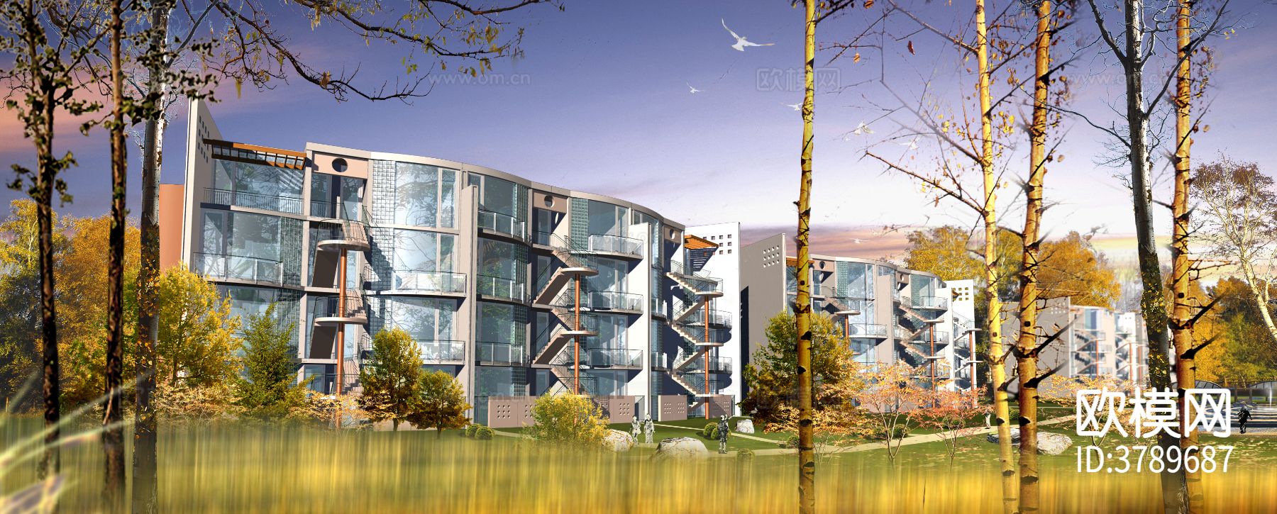 北京鸿发别墅效果图下载（渲染图3）