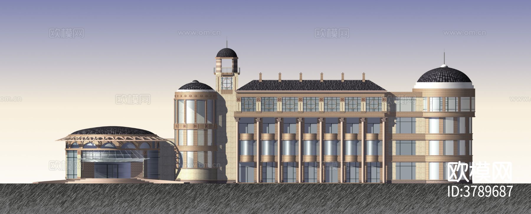 北京鸿发别墅效果图下载（渲染图5）