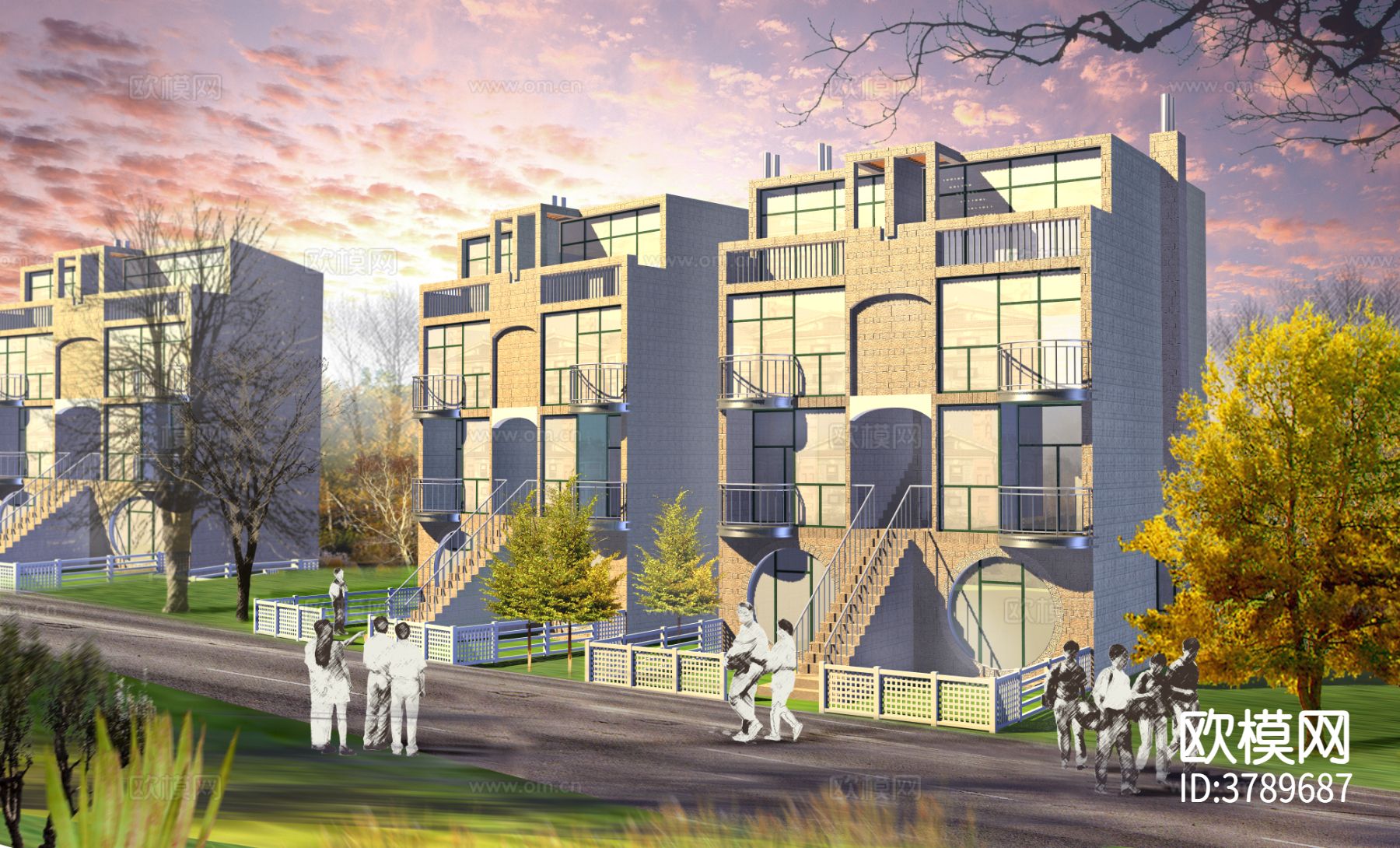 北京鸿发别墅效果图下载（渲染图8）