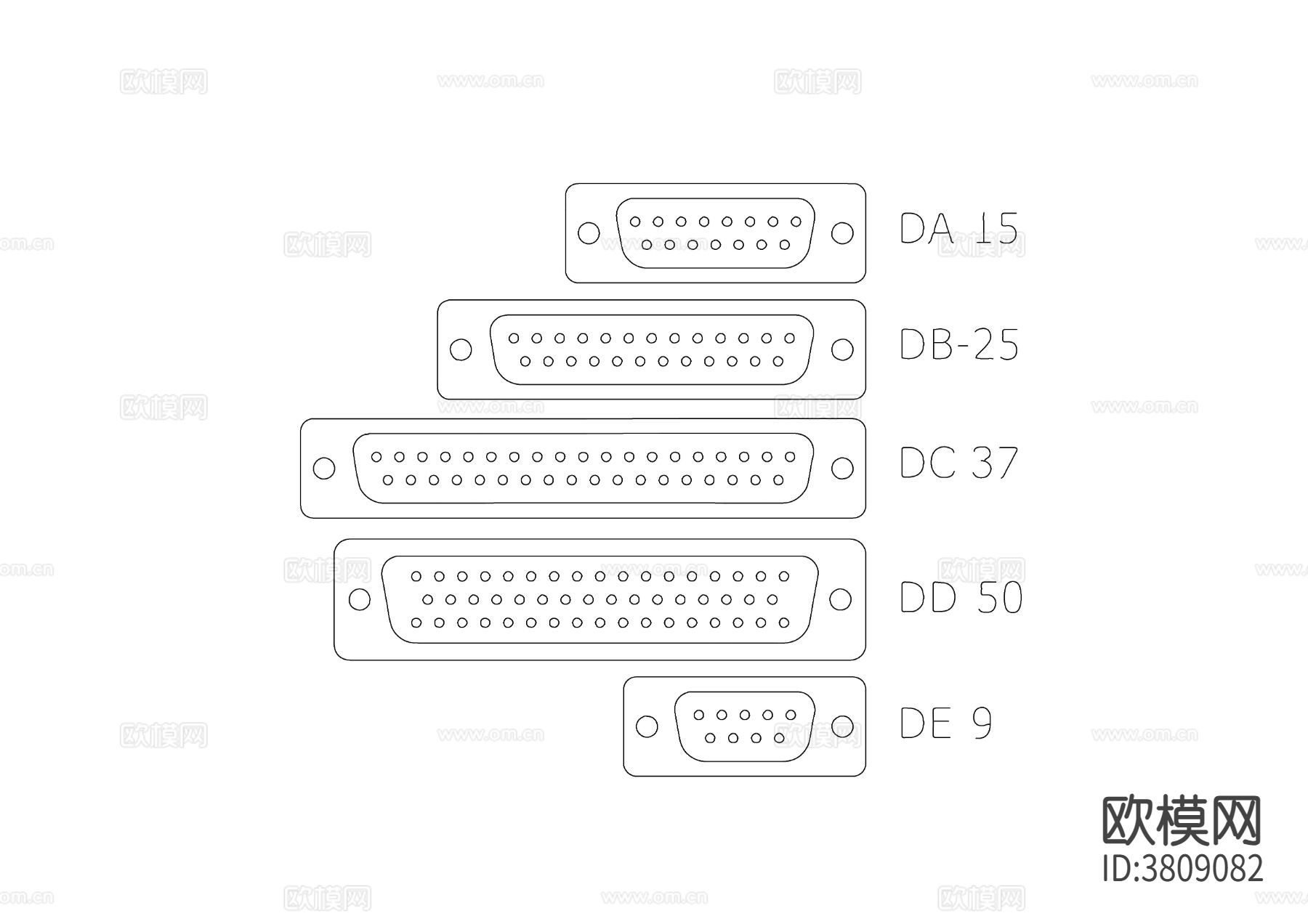 电脑接口平面图 电脑接口结构图下载