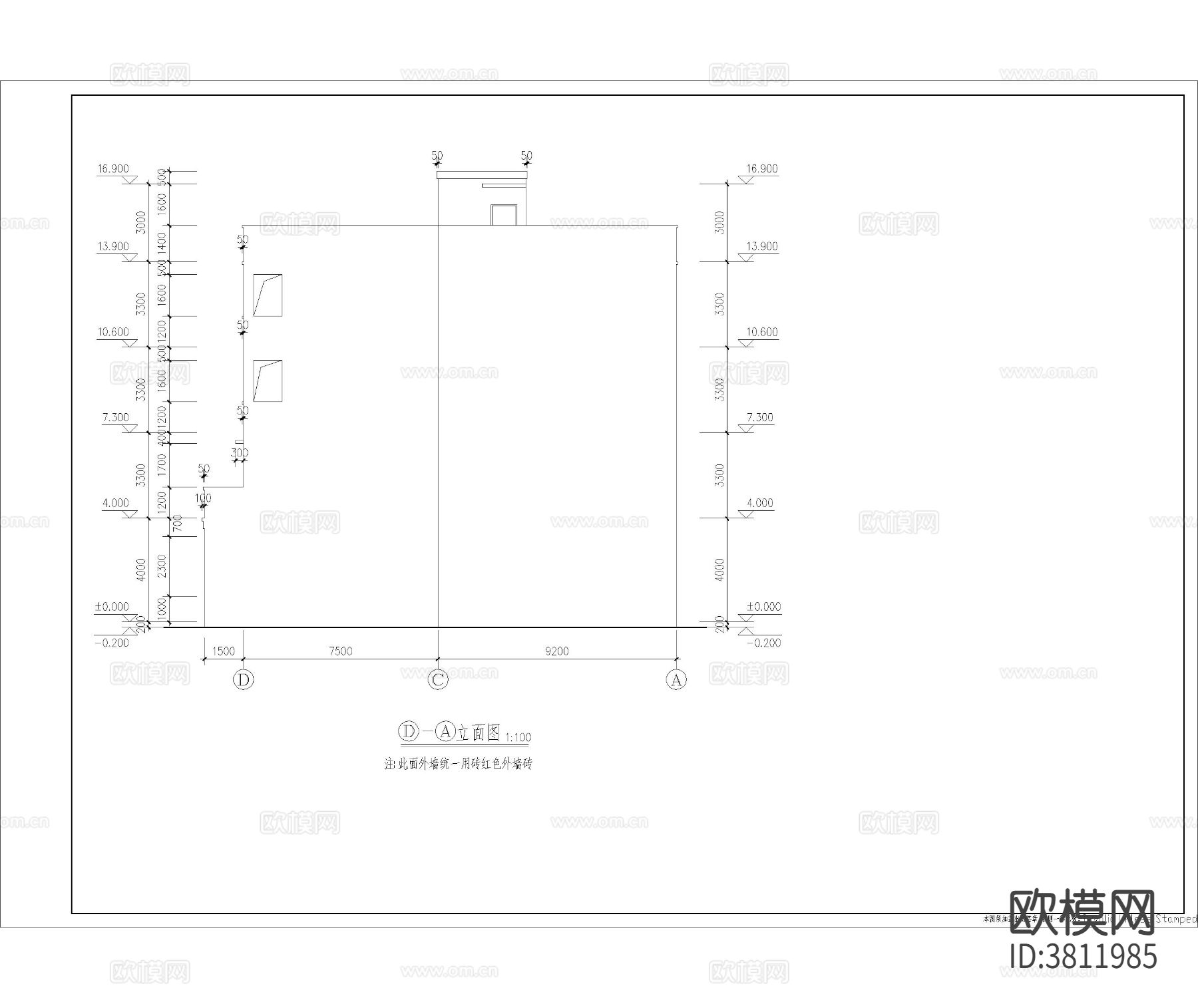 私宅建筑cad方案图