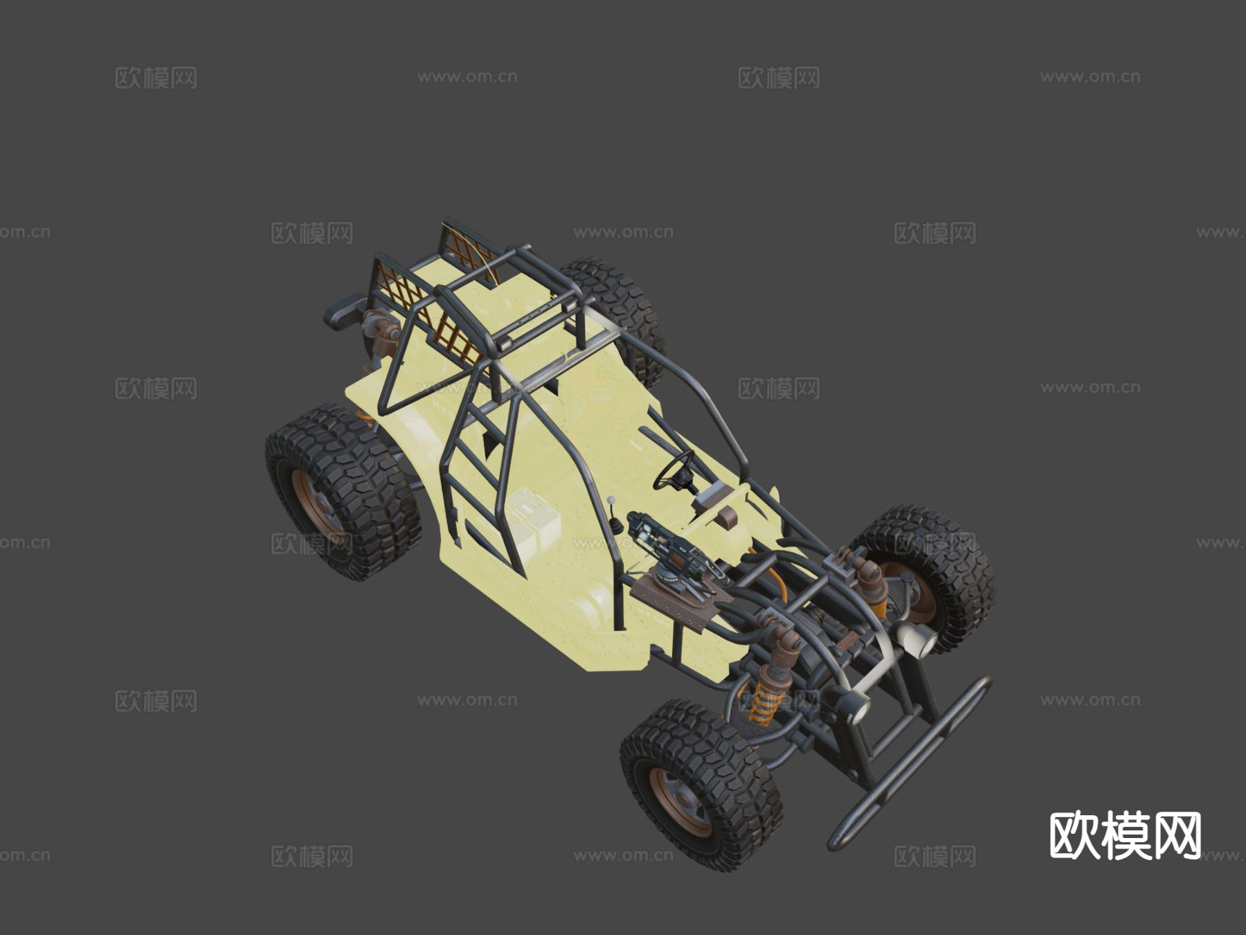 沙丘跳跃者卡丁车3d模型