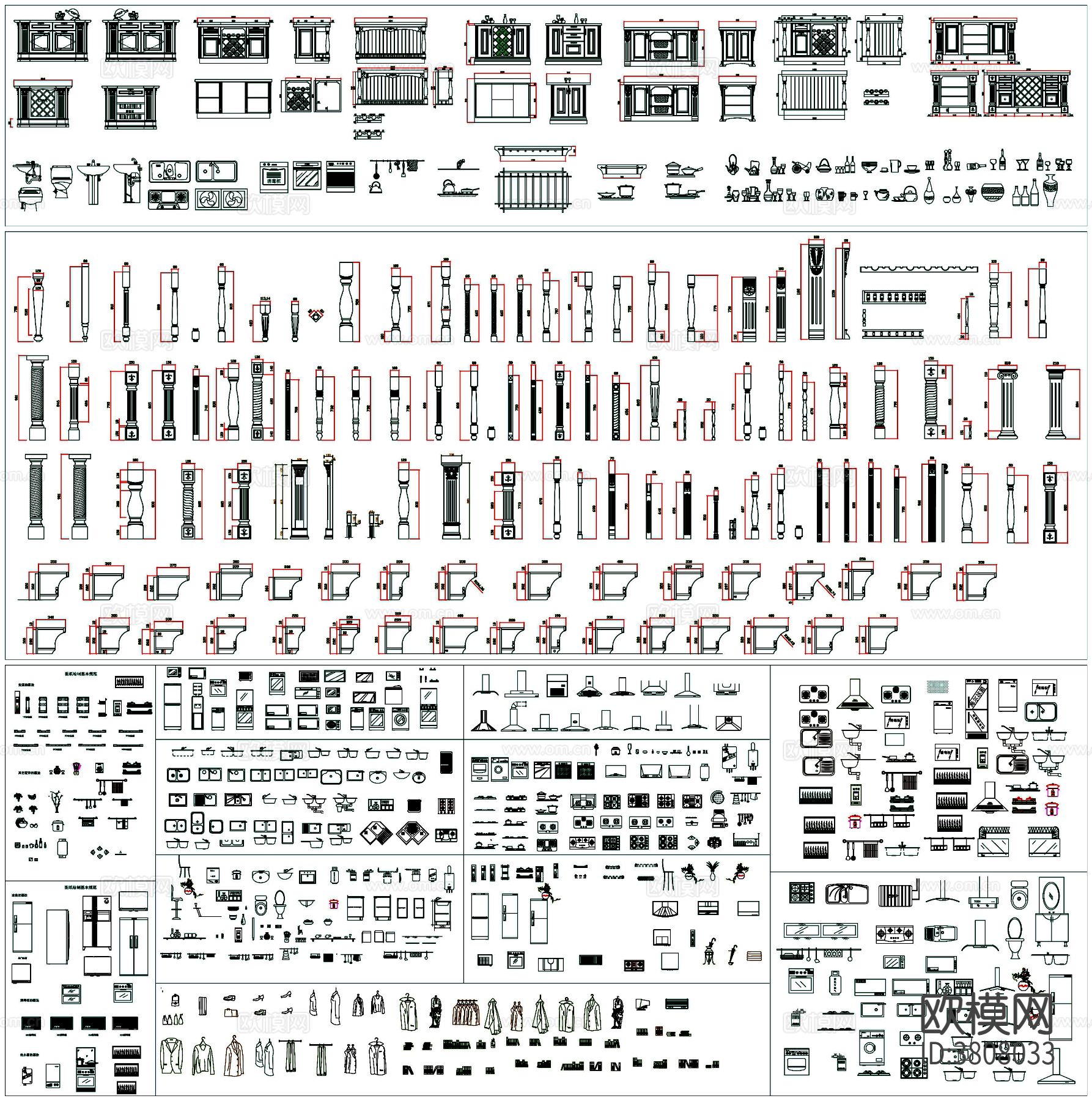 cad图库 装修家具CAD图库