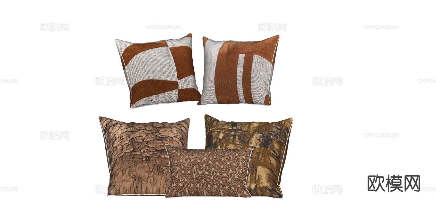现代抱枕 靠枕 枕头su模型下载（渲染图1）