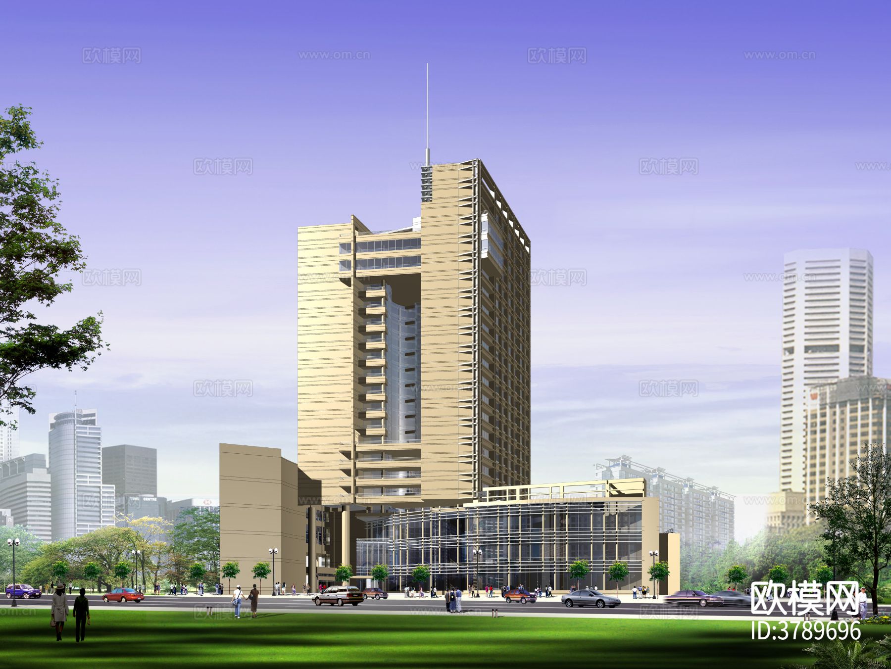 地铁培训中心效果图下载（渲染图1）