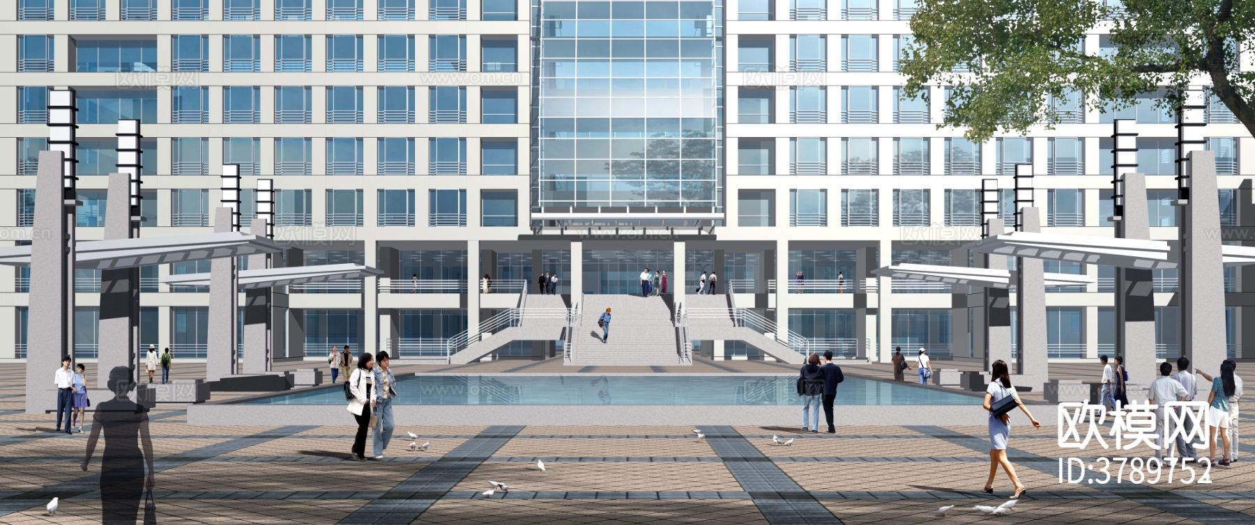 南理工兵器馆 博物馆效果图下载（渲染图7）