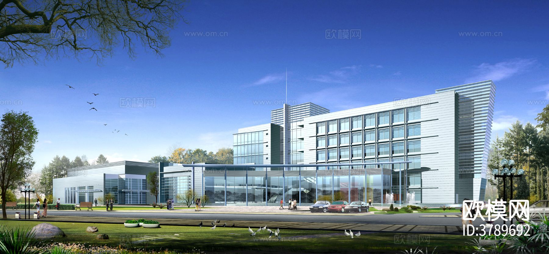 大学汽车学院效果图下载（渲染图3）