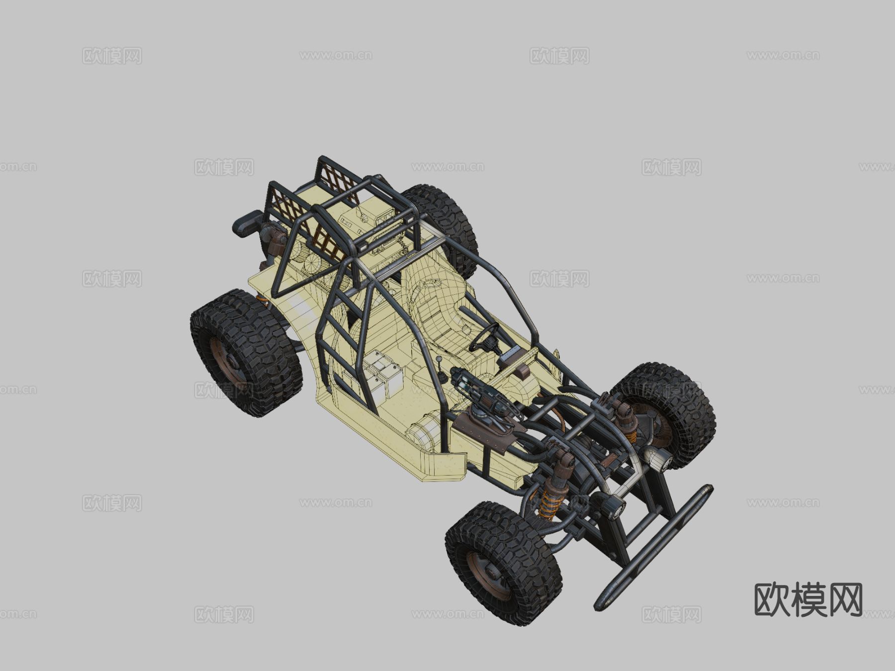 沙丘跳跃者卡丁车3d模型