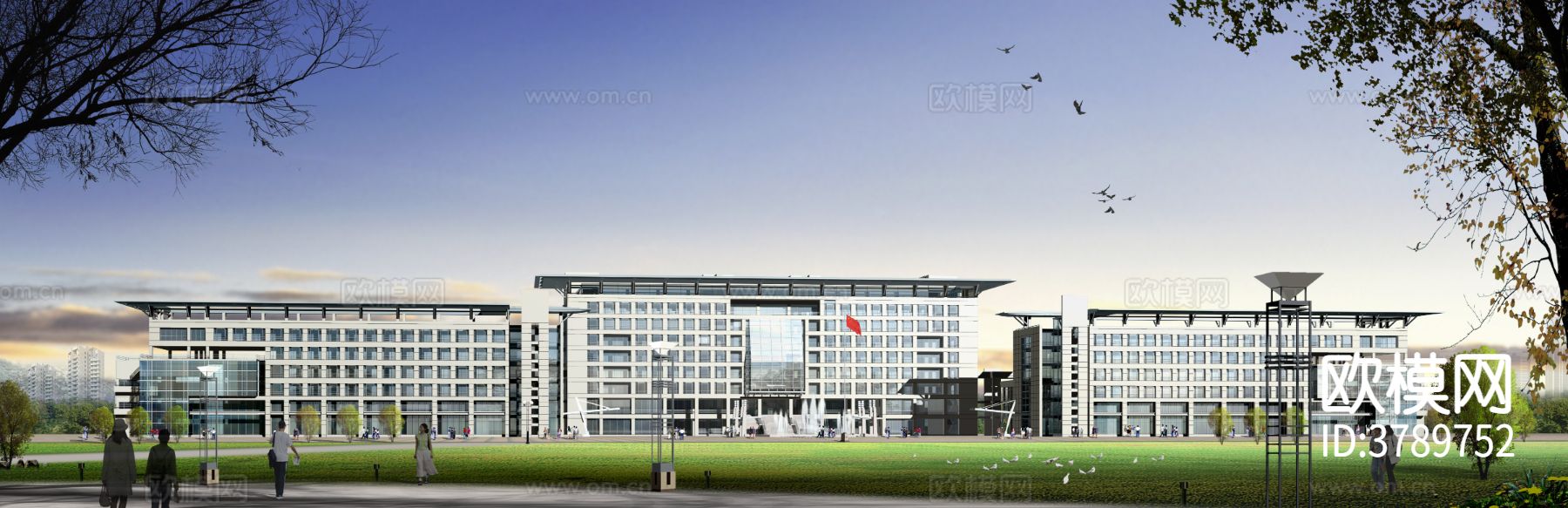 南理工兵器馆 博物馆效果图下载（渲染图2）