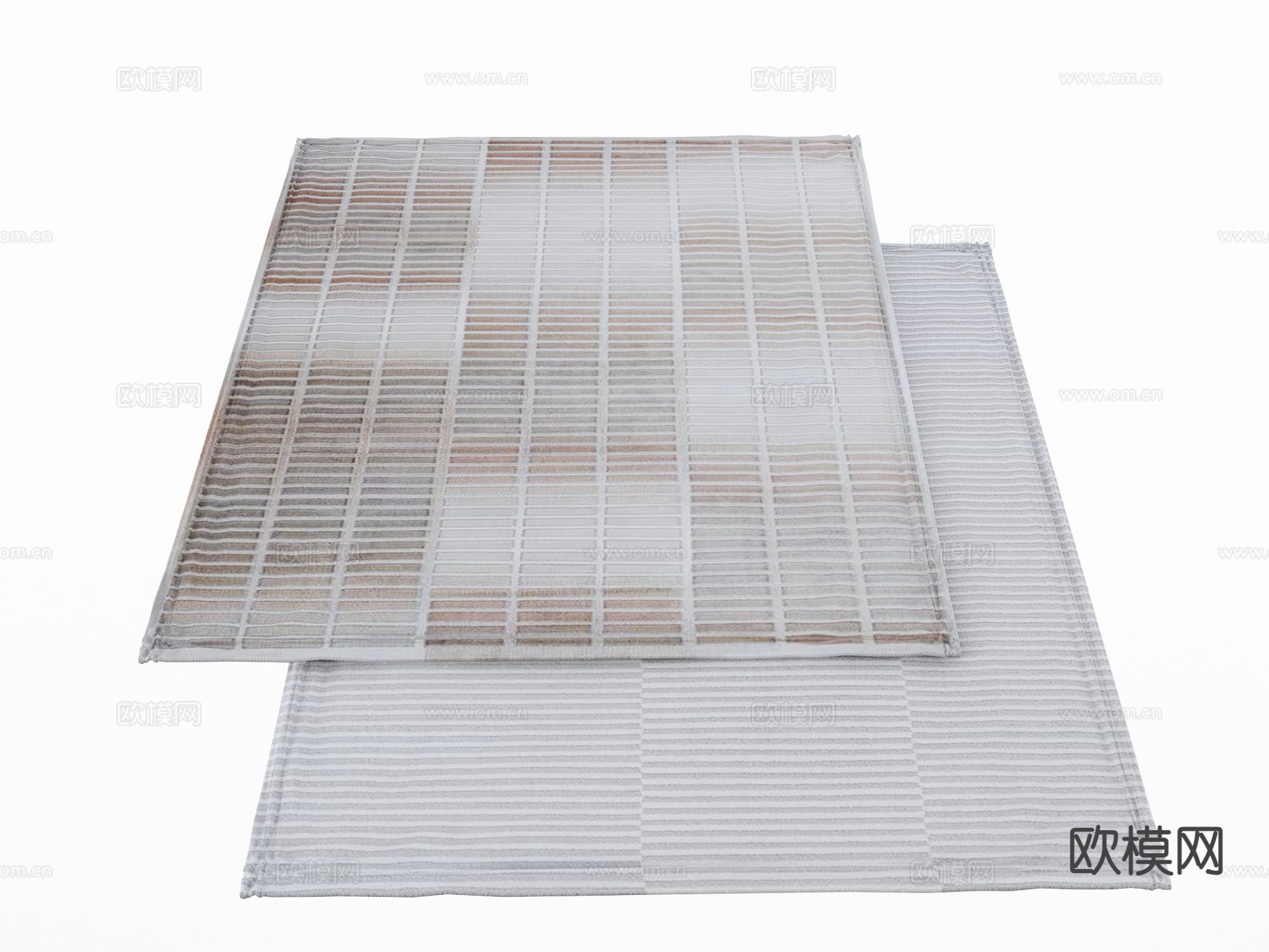 现代地毯su模型下载（渲染图2）