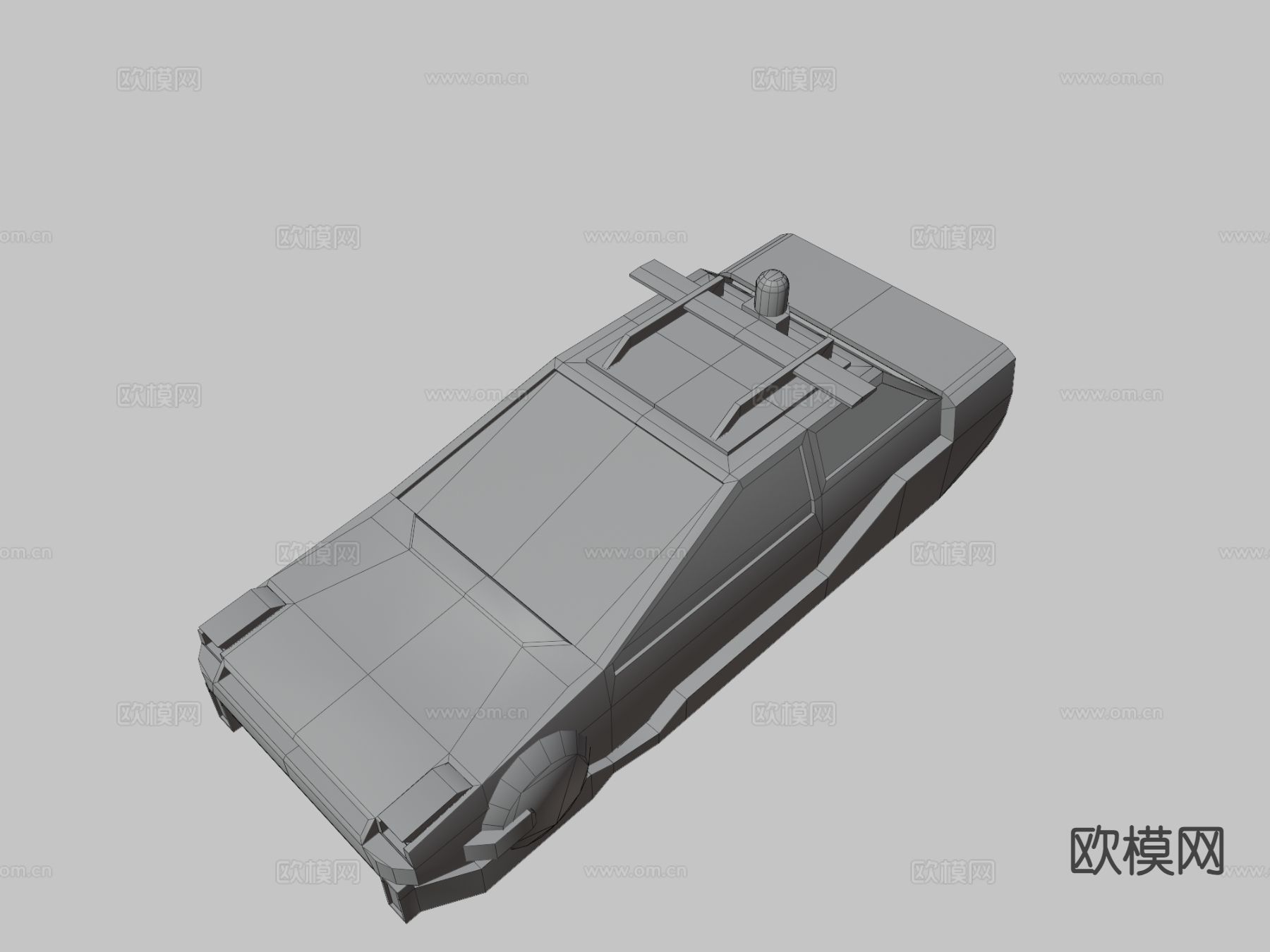 赛博朋克悬浮车3d模型