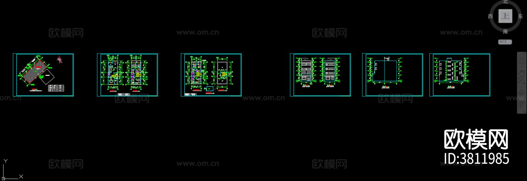 私宅建筑cad方案图