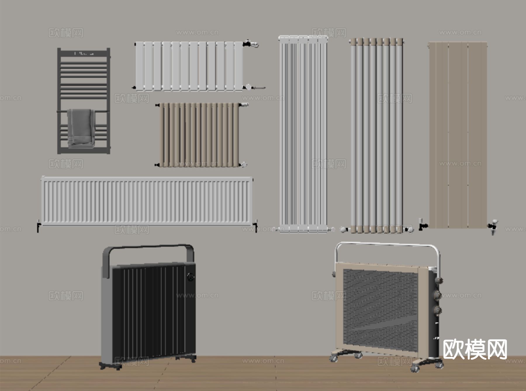 暖气片 取暖器su模型