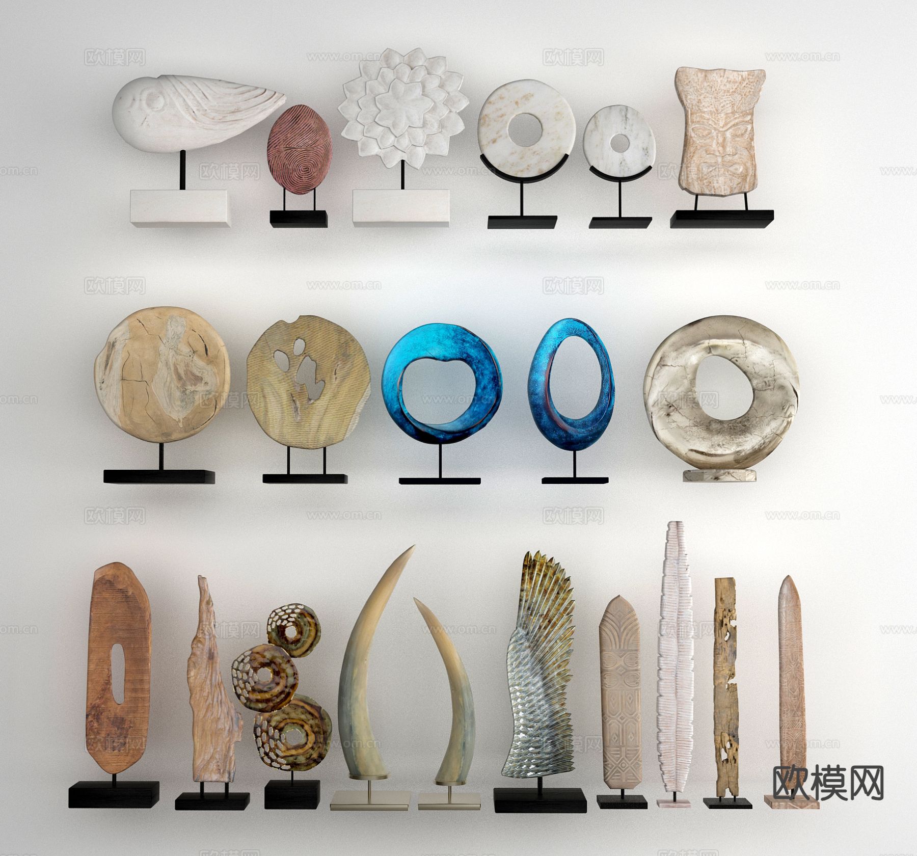 东南亚雕塑 艺术摆件3d模型下载