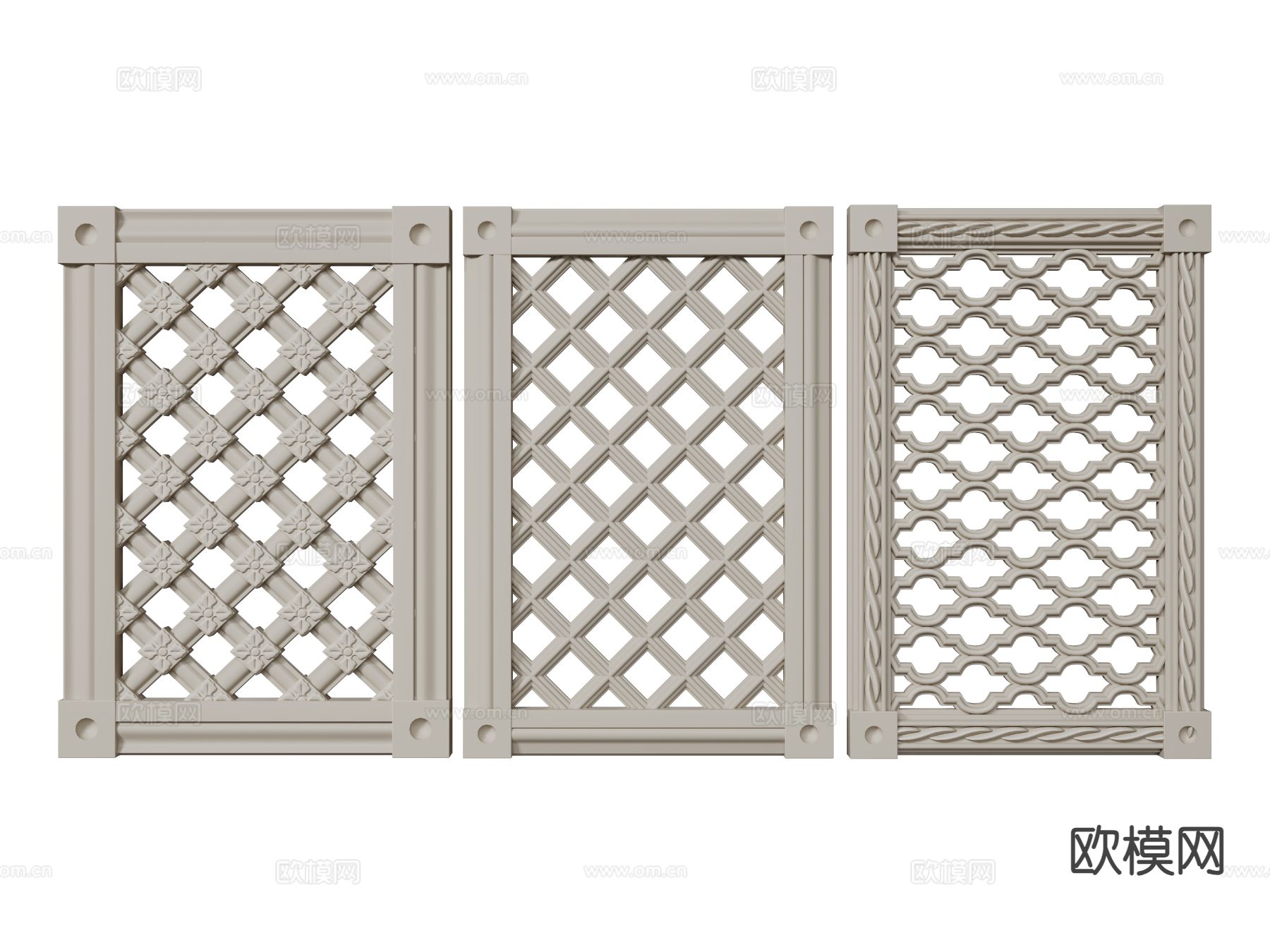 欧式雕花 雕刻雕花3d模型