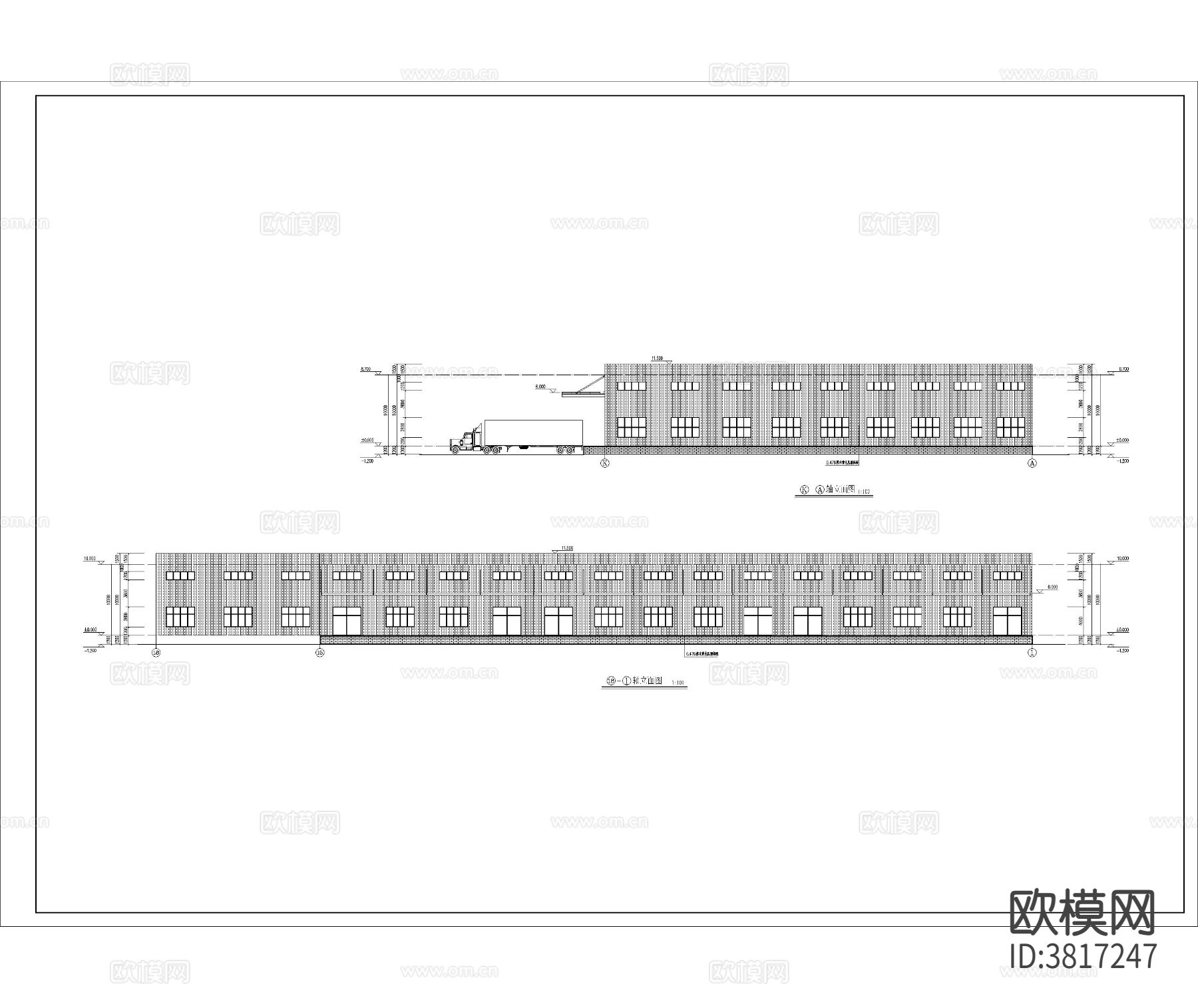 钢构厂房  建筑CAD施工图