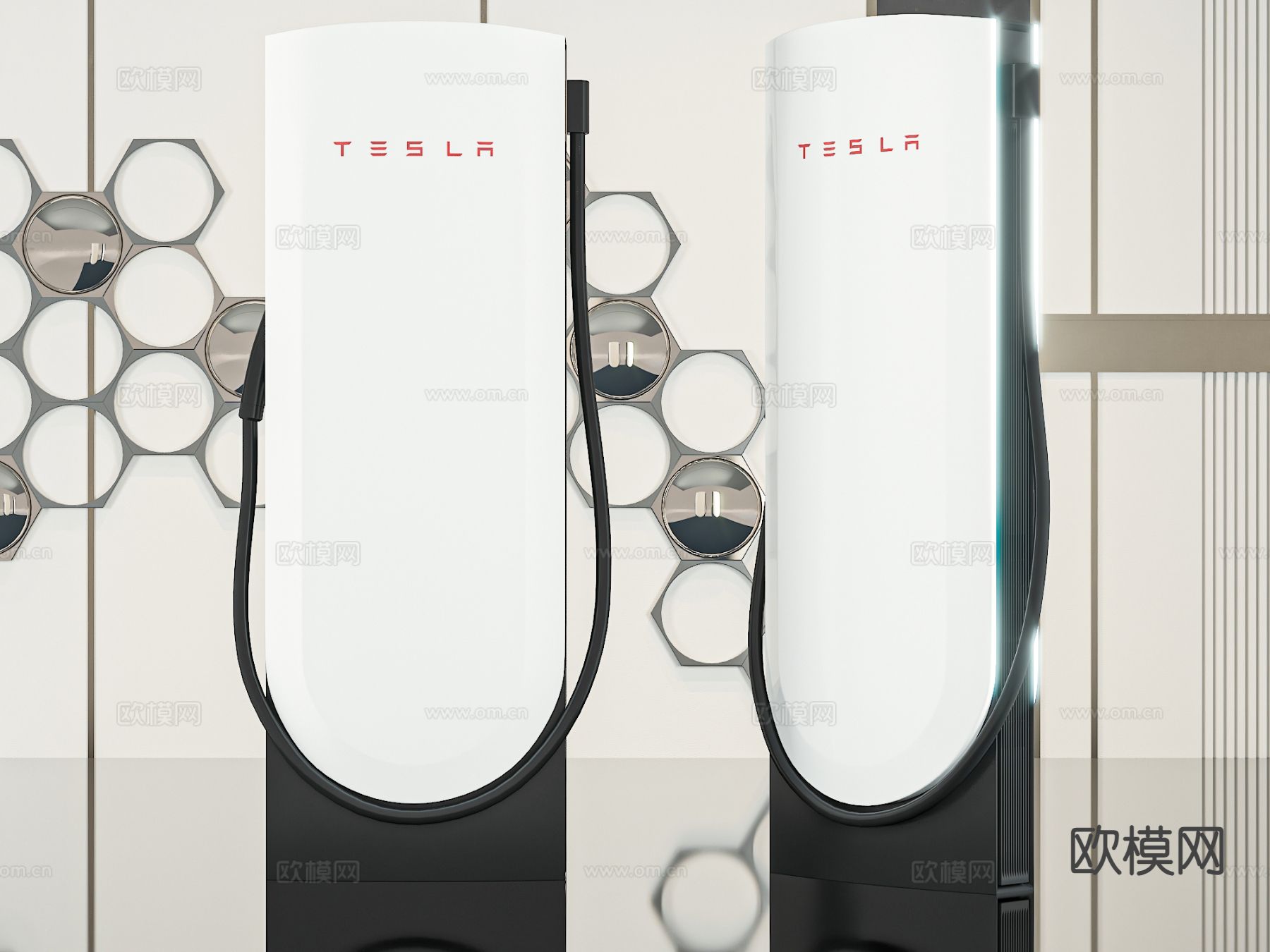 充电桩3d模型下载