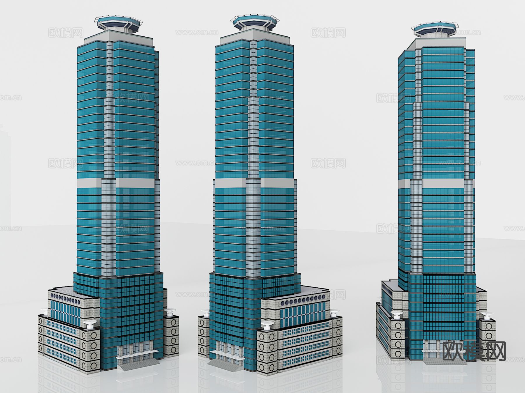 建筑楼 办公楼 裙楼 建筑单体3d模型