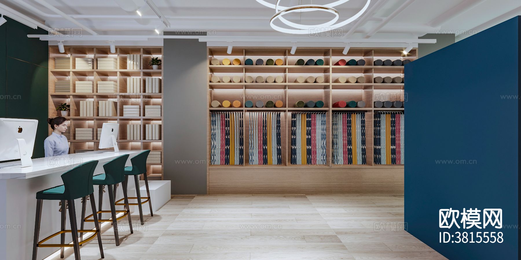 床品店 软装店装修效果图下载（渲染图4）