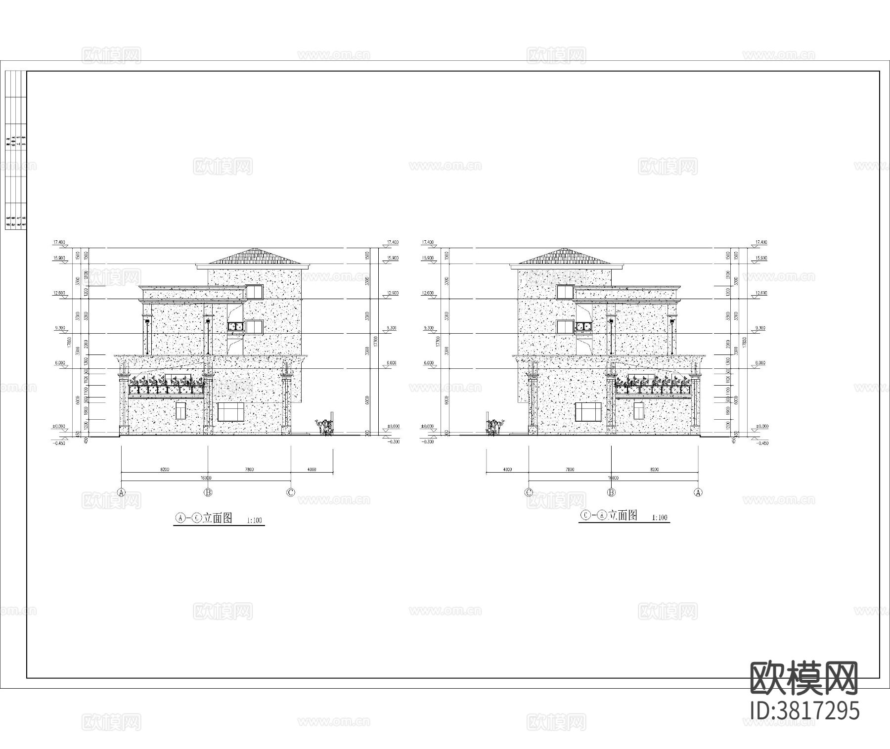 别墅 自建房CAD施工图