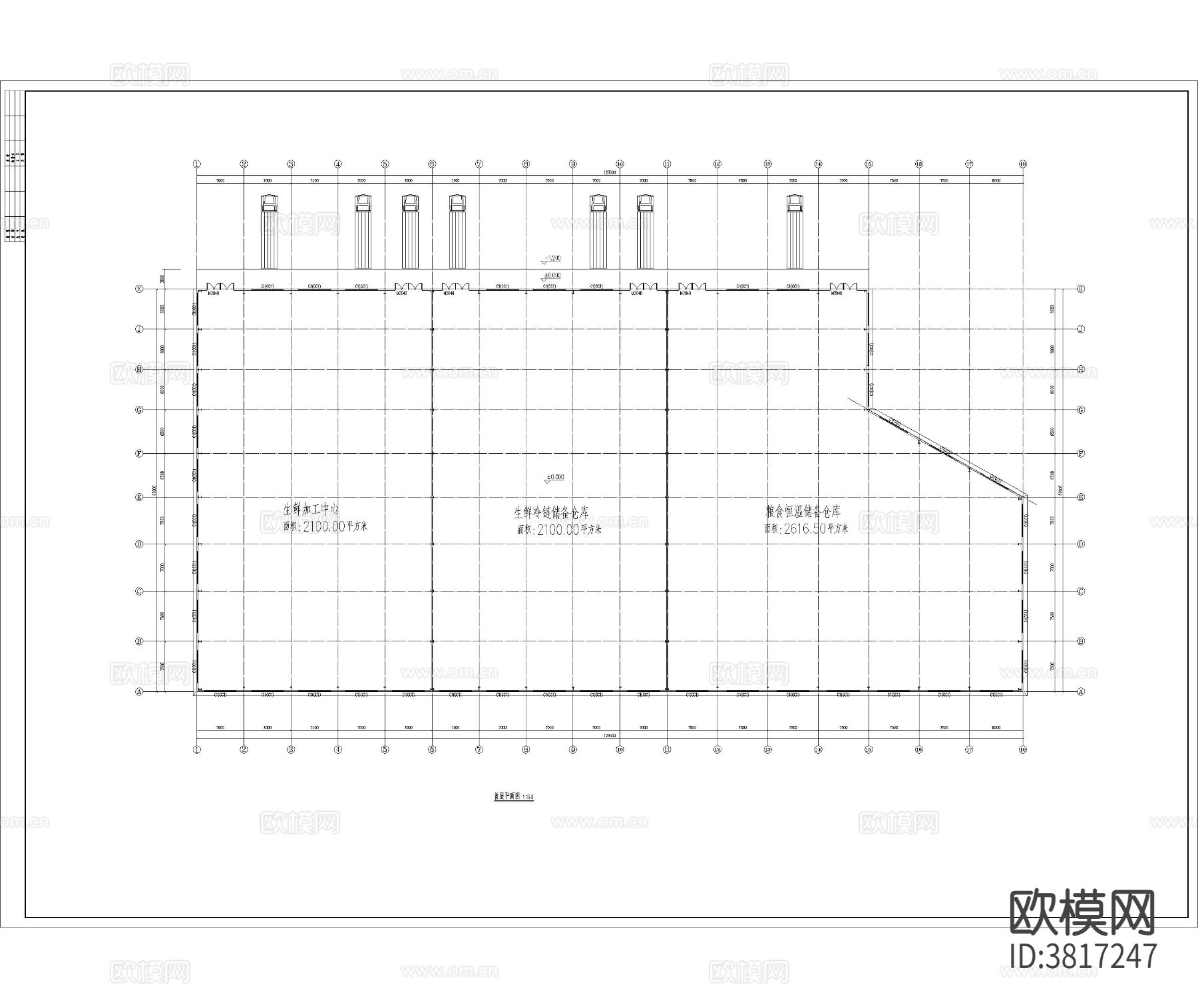 钢构厂房  建筑CAD施工图