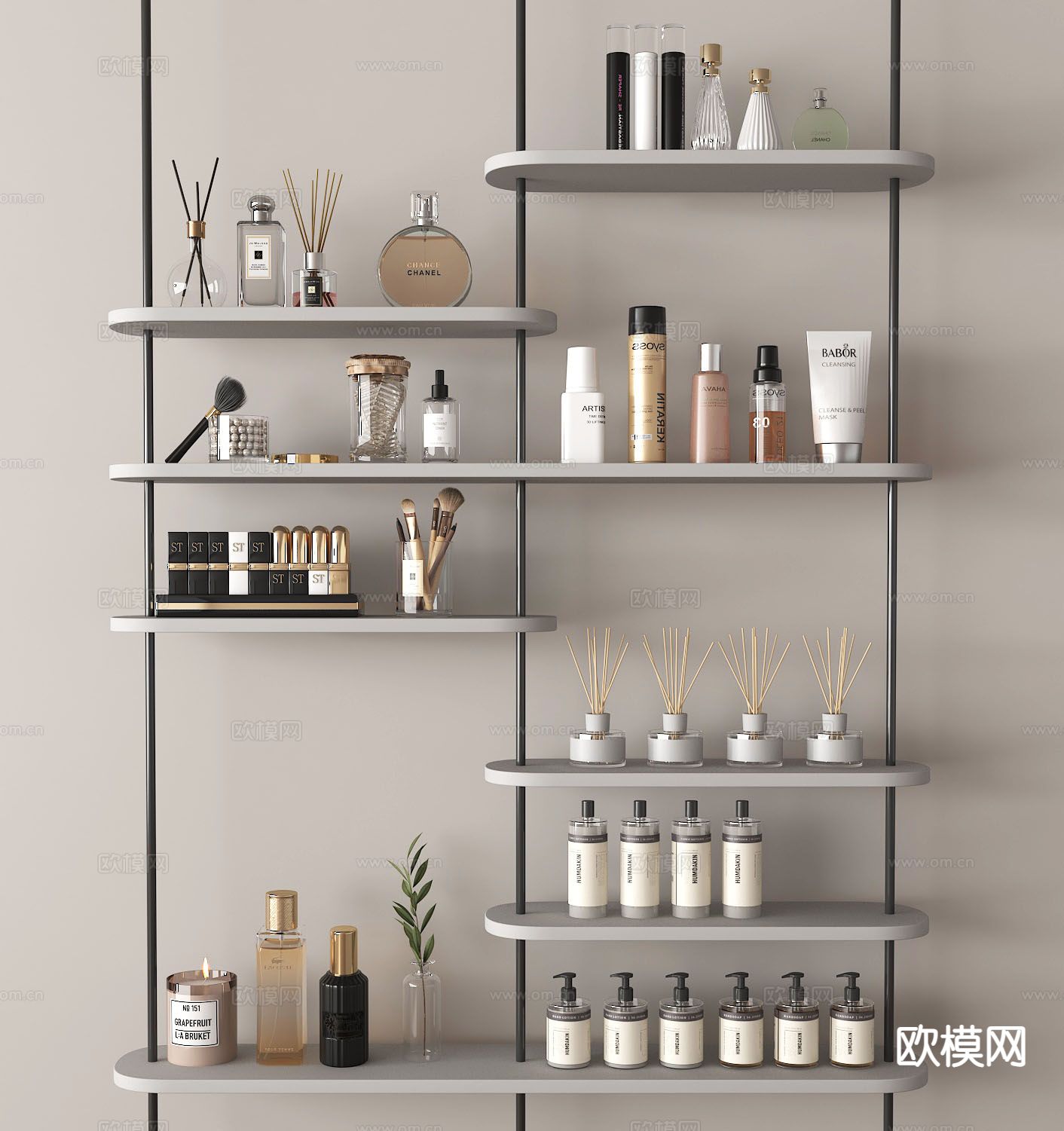 化妆品 护肤品 面霜 香薰 香水3d模型下载