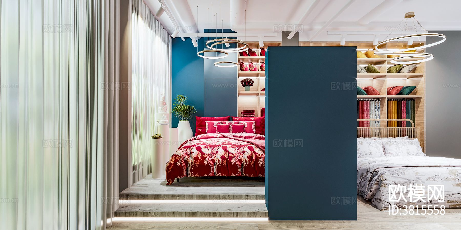 床品店 软装店装修效果图下载（渲染图6）