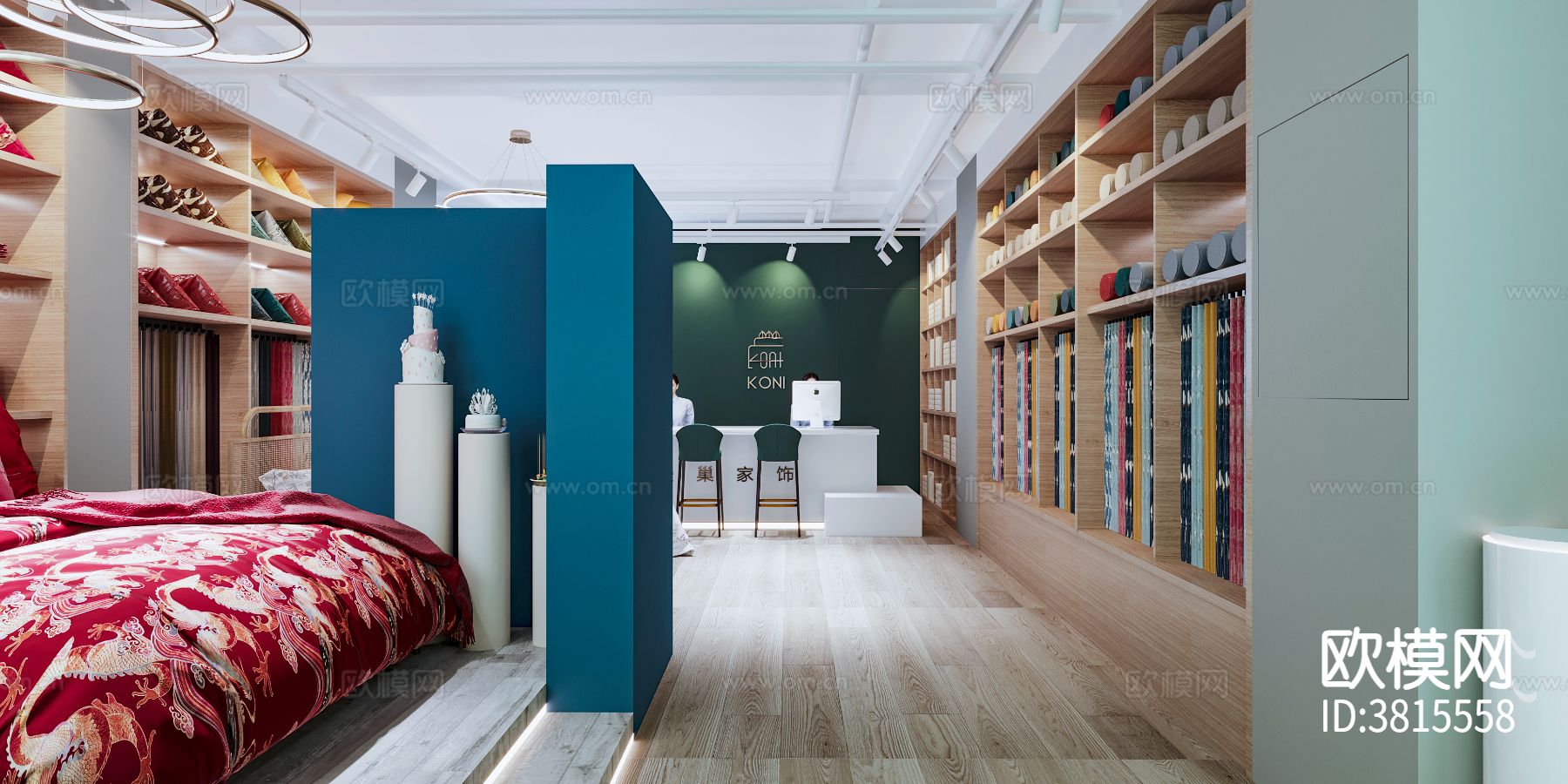 床品店 软装店装修效果图下载（渲染图5）