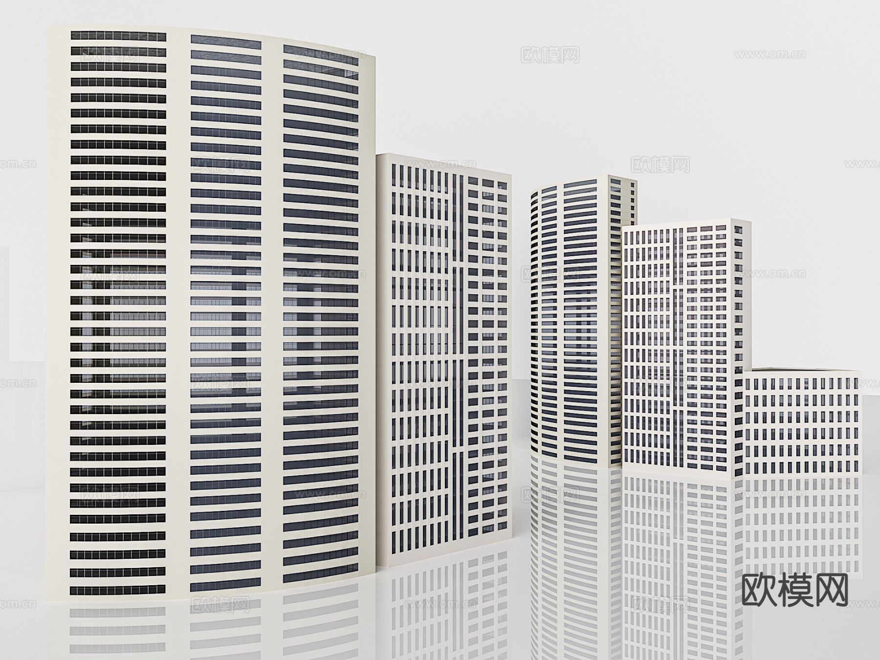 建筑楼 办公楼 裙楼 建筑单体3d模型