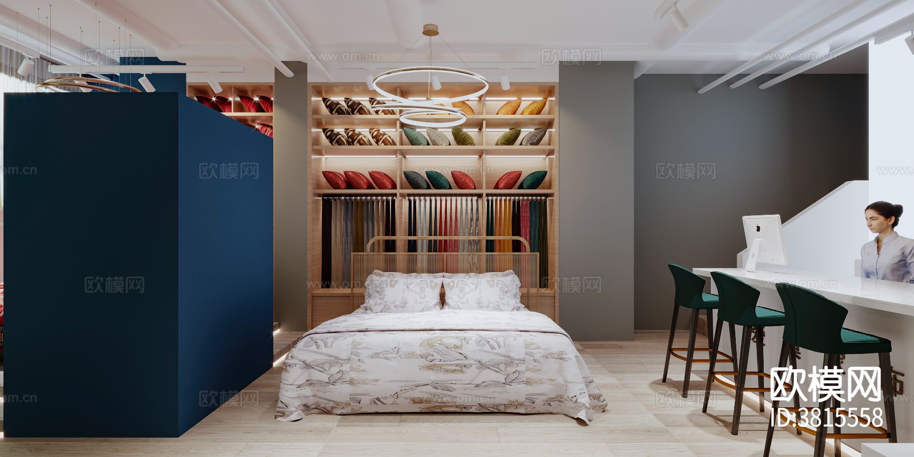 床品店 软装店装修效果图下载（渲染图7）