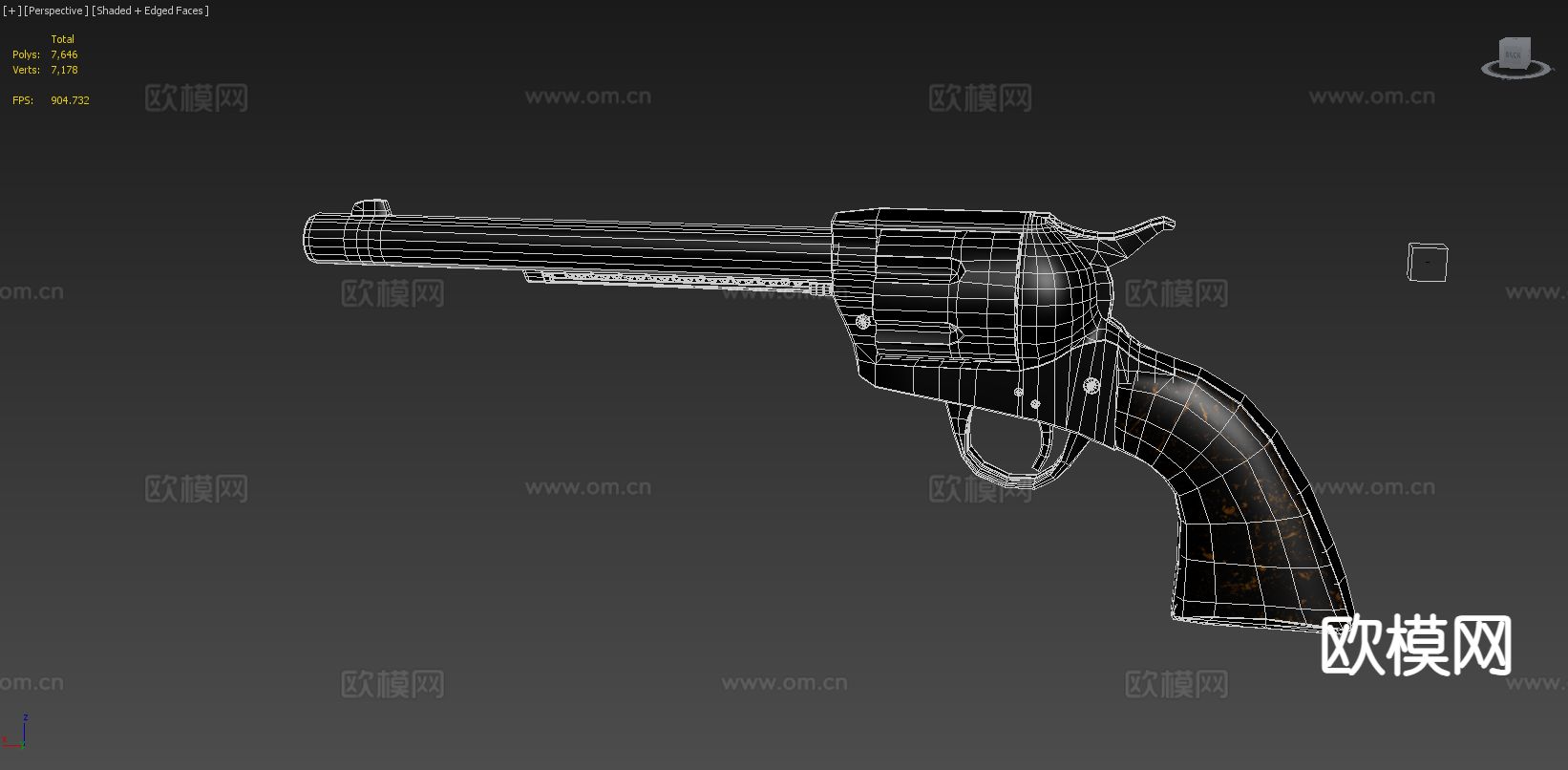 枪械 左轮手枪3d模型