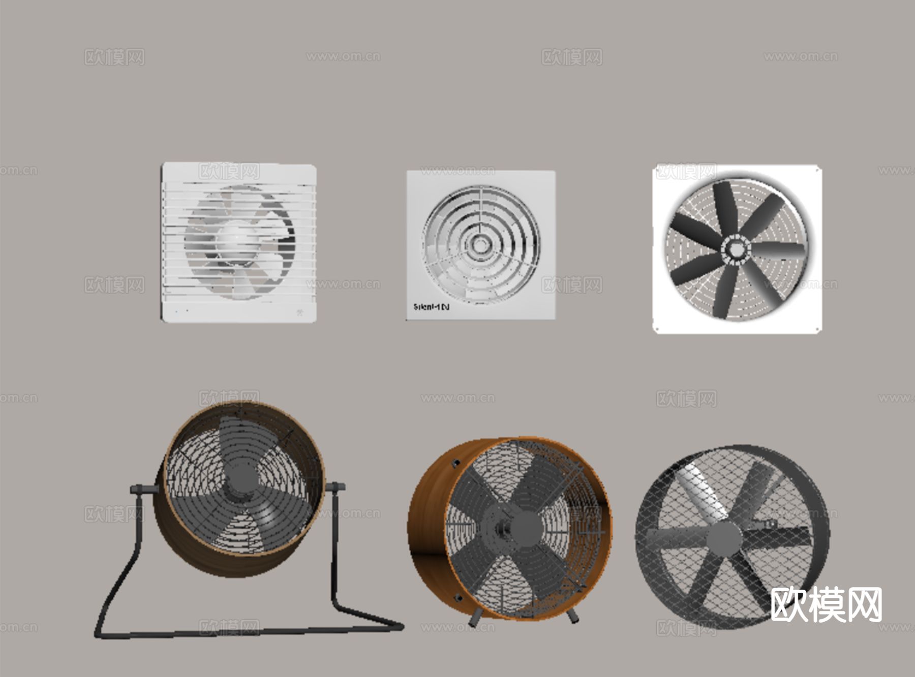 排风扇 换气扇 通风扇su模型