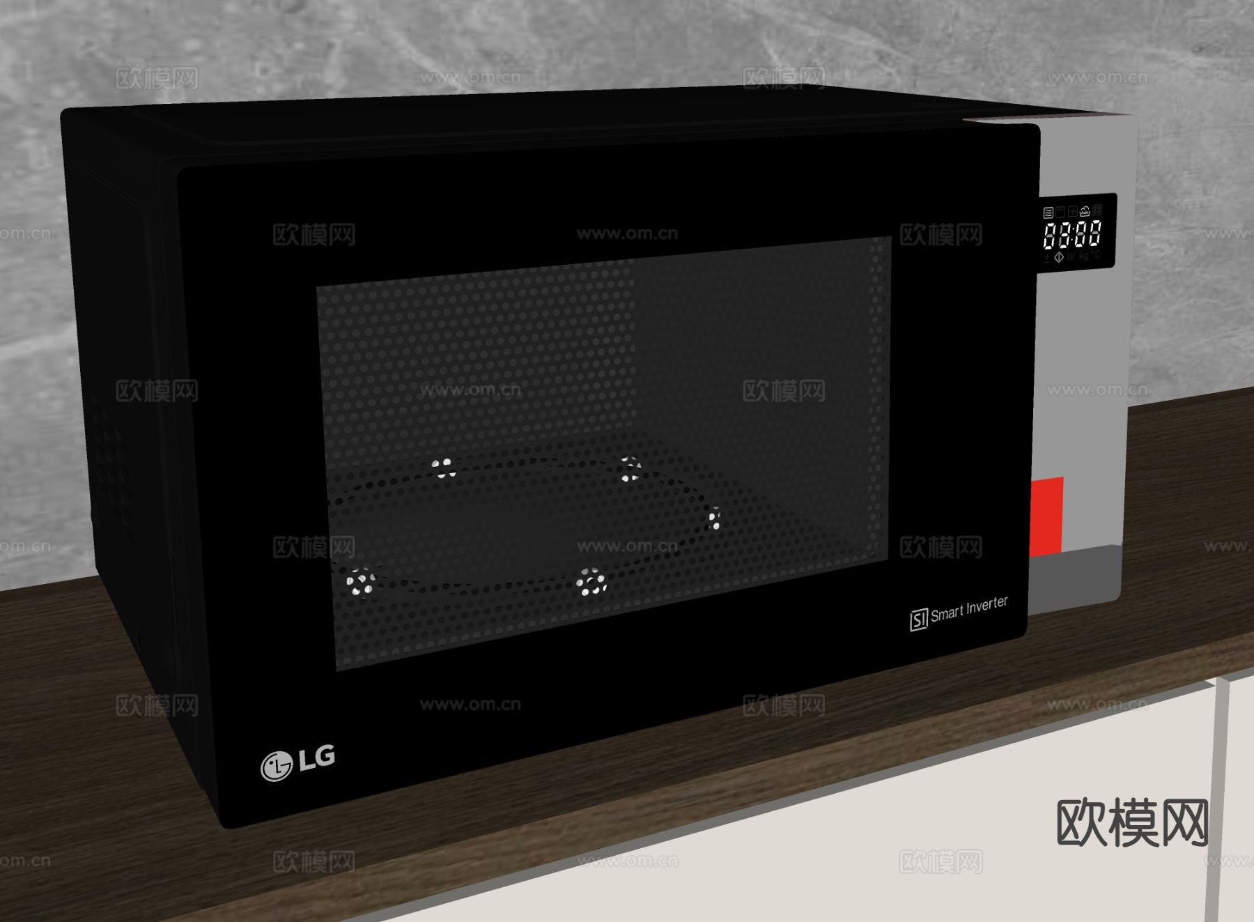 厨房电器 微波炉 烤箱su模型